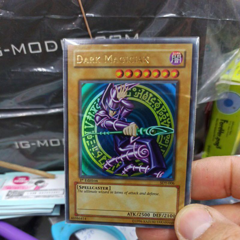 遊戲王 亞英一刷 SDY-006 黑魔導 金字亮面  金色雷標版本 實拍