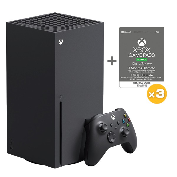 Xbox Series X + Game pass Ultimate 3個月x3 / 台灣公司貨【電玩國度】