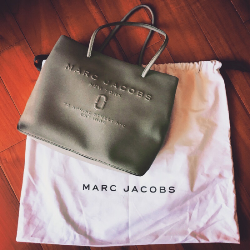 9.99新 Marc Jacobs 防刮皮革托特包 肩背包 MJ 可放筆電 公事包