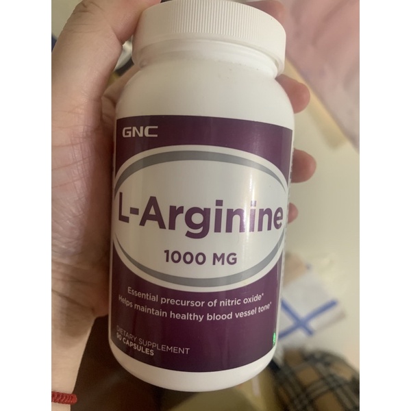 GNC L-Arginine精胺酸1000膠囊食品 （開封）
