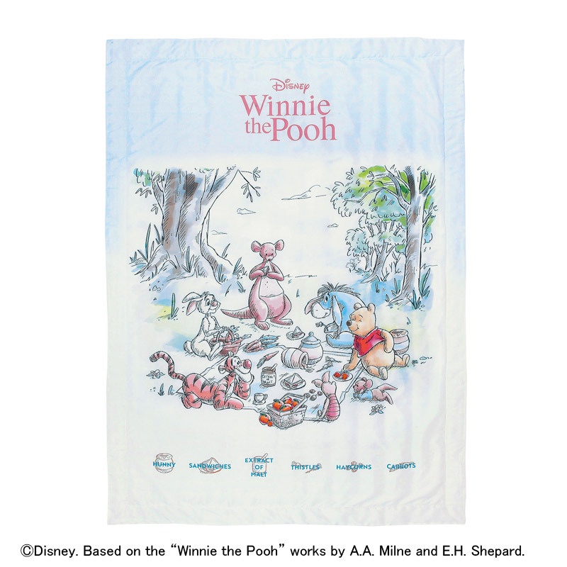 【震撼精品百貨】Winnie the Pooh 小熊維尼~日本DISNEY迪士尼小熊維尼涼感被 冷氣毯*59177