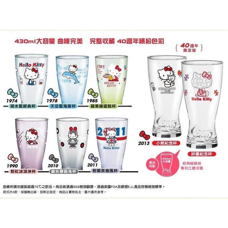 ［全新］無盒 hello kitty 玻璃杯 紀念款 7-11集點