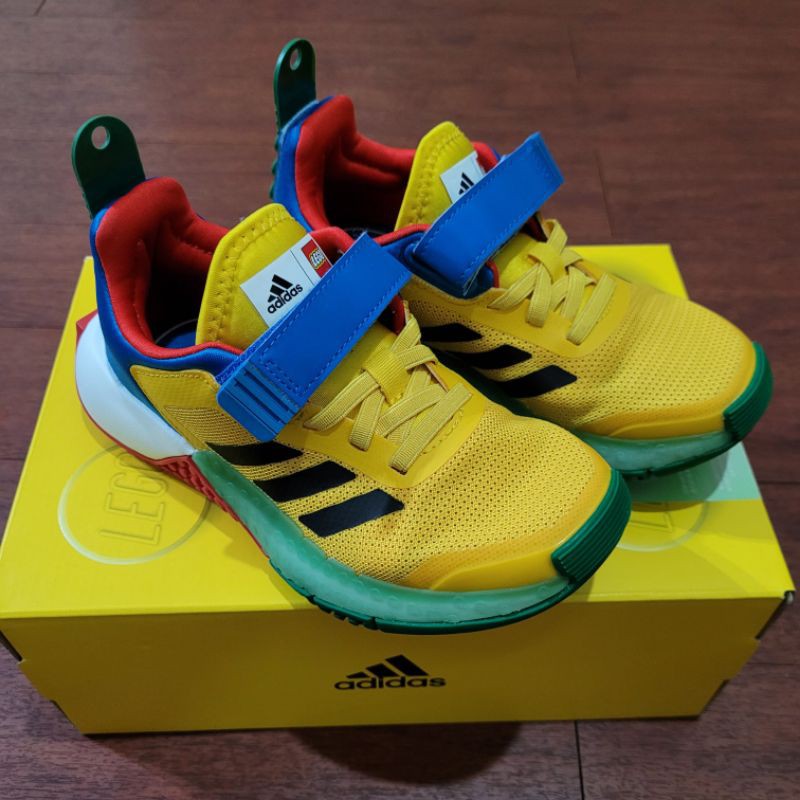 Lego x adidas Sport J 黃藍 愛迪達 樂高聯名 運動鞋 慢跑鞋 FY8439