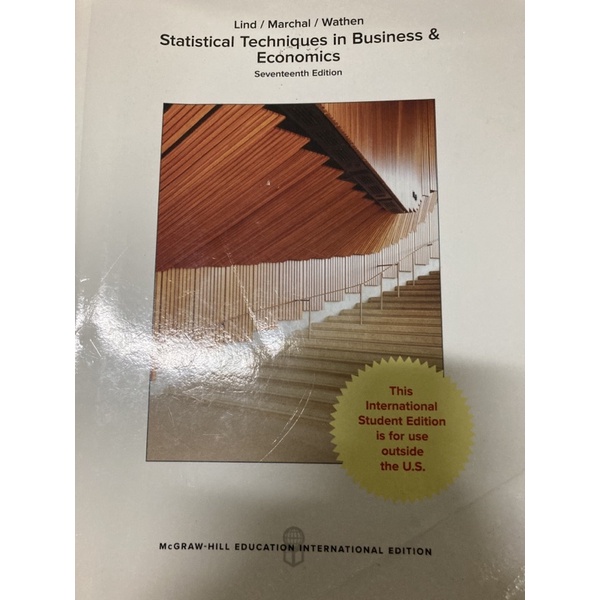 統計學 statistical techniques in business &amp; economics