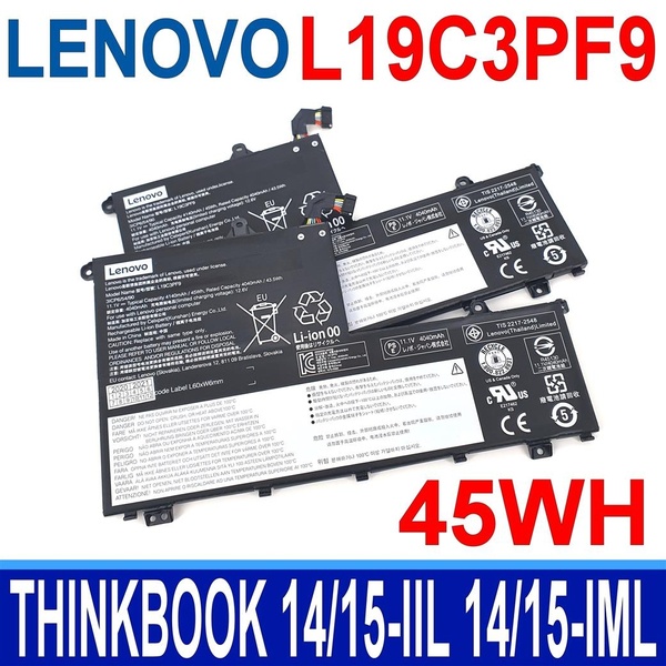 LENOVO L19C3PF9 原廠電池 THINKBOOK 14-IIL-20SL 14-IML-20RV