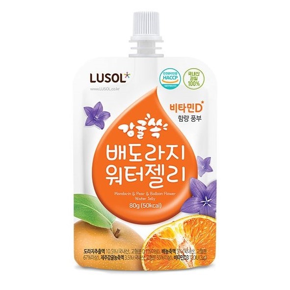 韓國 LUSOL 桔梨橘子果凍 寶寶果凍【樂兒屋】
