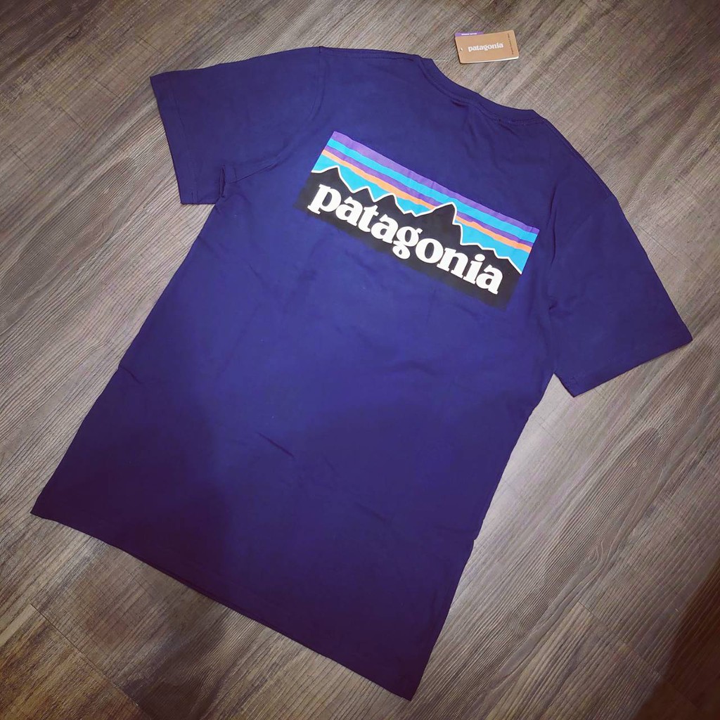 【全新】Patagonia p-6 Logo Organic crew T-shirt 短T 深藍 S號