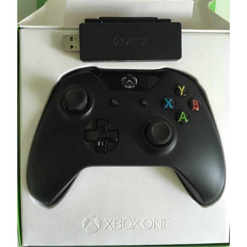 近全新Xbox One 無線控制器 具 3.5mm 耳機孔 +XBOX ONE無線接收器(pc用）