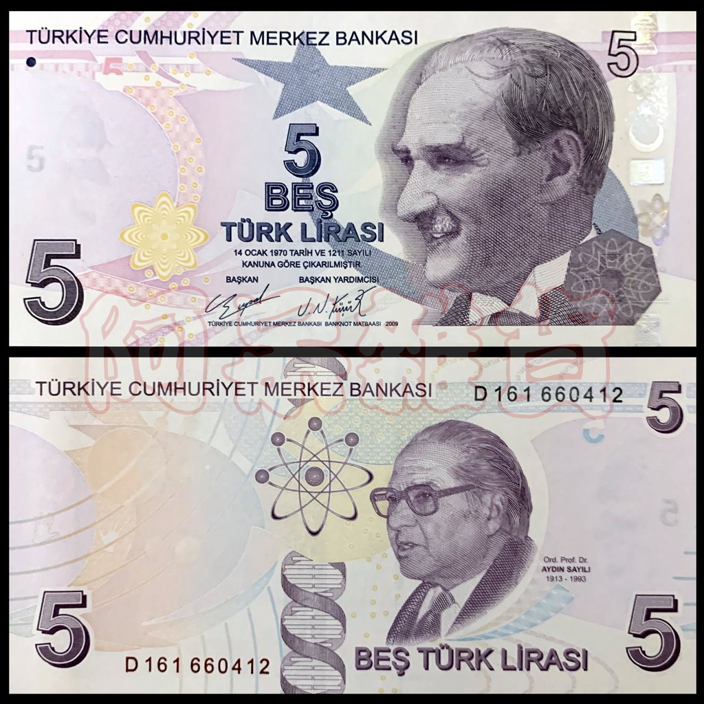 阿呆雜貨 現貨實拍 土耳其 5里拉 2009/20/23年 鈔票 紙鈔 鈔 幣 錢幣 外鈔 外幣 非現行貨幣