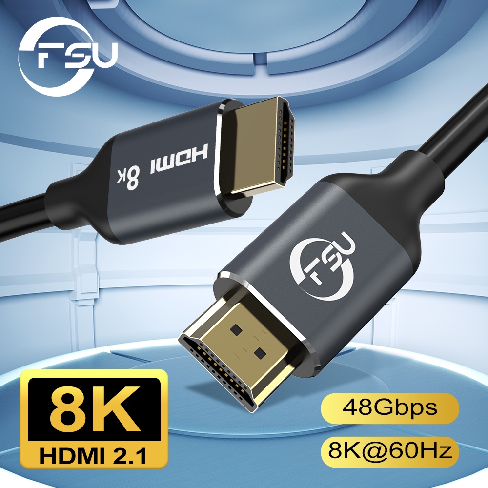 Fsu 1m 2m 2m 3m 5m HDMI 兼容轉 HDMI 線 2.1 8K 60Hz 4K 120Hz 高速 4