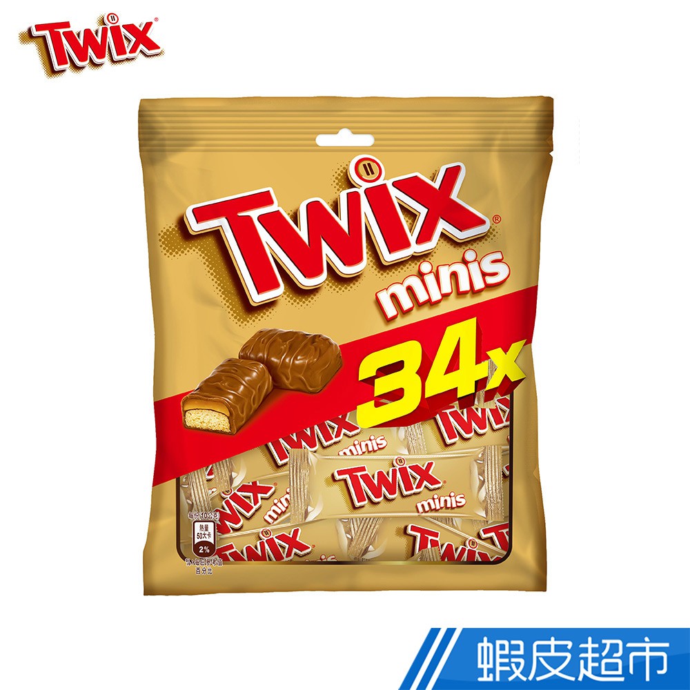 Twix特趣 迷你焦糖夾心巧克力 樂享包340g(34入裝) 零食/點心 現貨 蝦皮直送