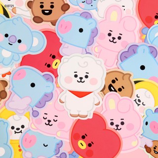 好心情日韓正品雜貨 韓國bt21 X Monopoly Bt21 寶寶pvc裝飾貼紙手帳貼無痕貼紙 蝦皮購物