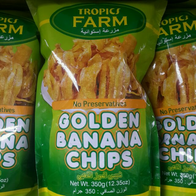 TROPICS FARM GOLDEN BANANA CHIPS 香蕉片 350g 菲律賓 香蕉乾 香蕉脆片