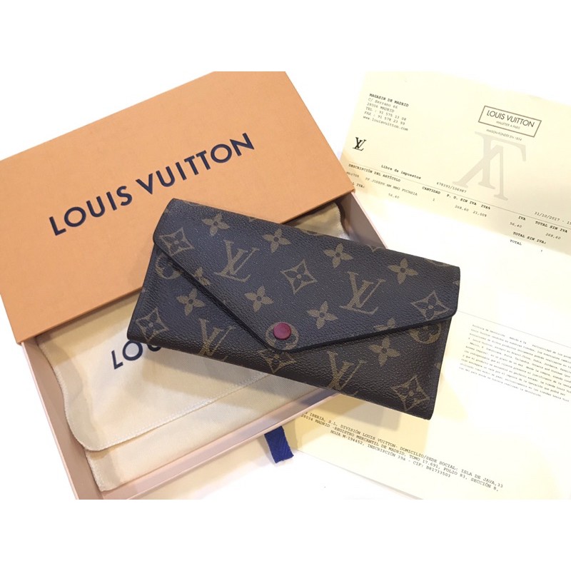 LV - 真品 Josephine 經典 Monogram 長夾 皮夾 - 附購買證明! (M60708)