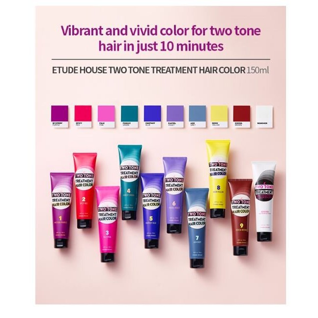 ETUDE HOUSE] DIY雙色染髮護髮素/ Two Tone Treatment Hair Color | 蝦皮購物