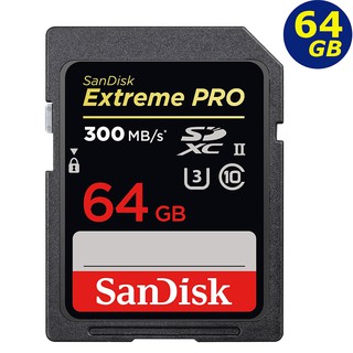 SanDisk 64G SD Extreme Pro 300MB SDXC UHS-IISD V90 8K 相機記憶卡