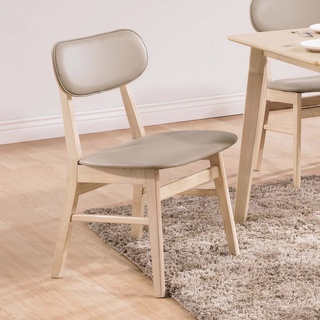 obis 椅子 餐椅 餐桌椅 凱夫原木洗白淺咖啡皮餐椅