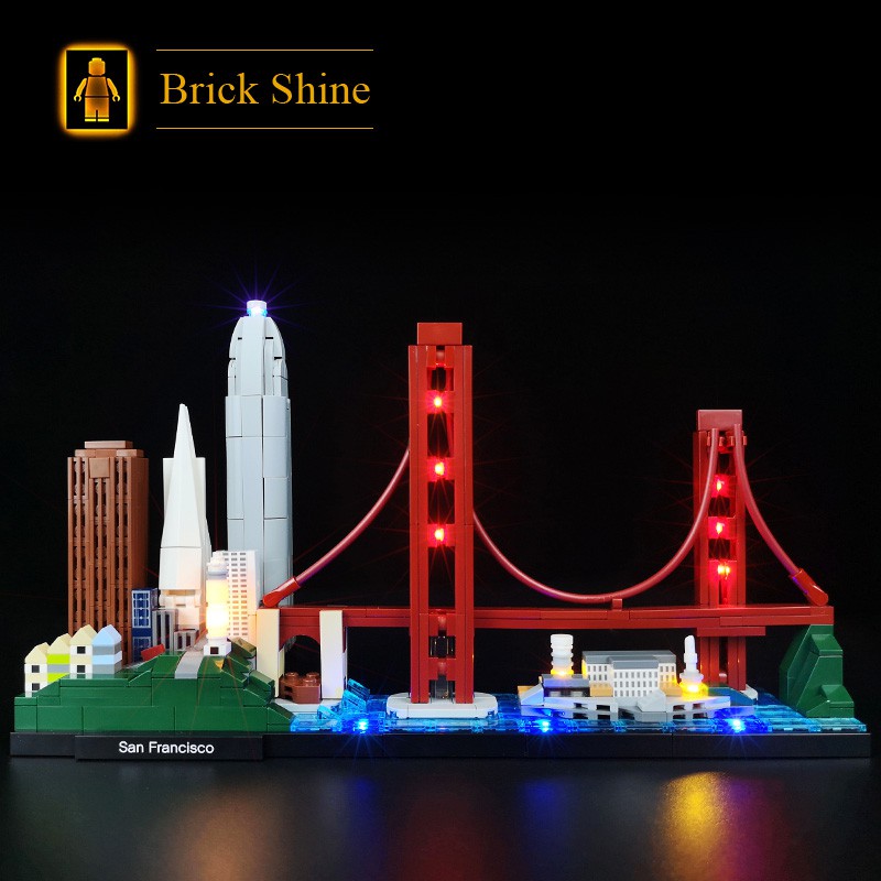 現貨【BRICK SHINE】【燈組】無主體 適用 樂高 LEGO 21043 舊金山 全新未拆  BS燈組