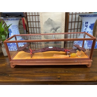 【香川家居】高雄展示廳《紅酸枝 玻璃框 如意》吉祥如意 平安 招財 財位 聚寶 開幕 招財納福入厝 開店 開業 賀禮