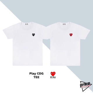 COMME DES GARCONS 川久保玲 LOGO 愛心 紅 黑 短袖 短TEE 男款【彼得潘】