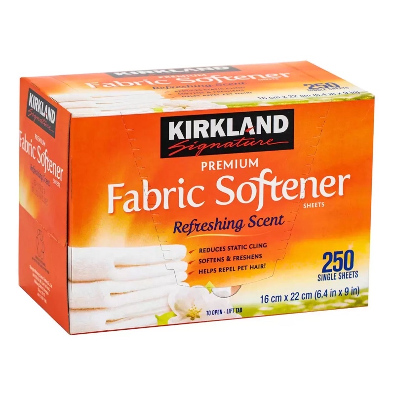 Kirkland Signature Fabric Softener Sheet 250 Sheet 蝦皮購物
