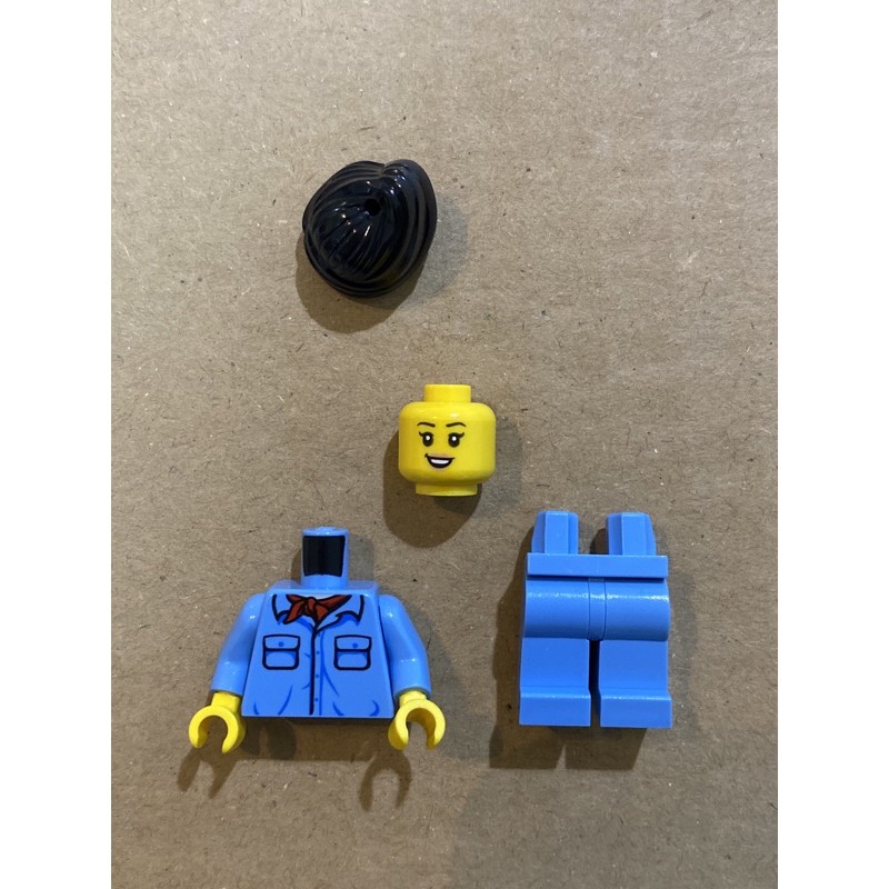 LEGO 樂高人偶 女火車工人 CREATOR 10277 鱷魚火車頭