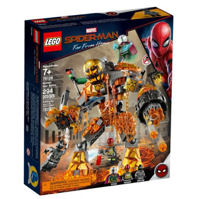 ★即將完售(限時現貨區超低價)LEGO  76128蜘蛛人：離家日 溶岩人 Molten Man Battle