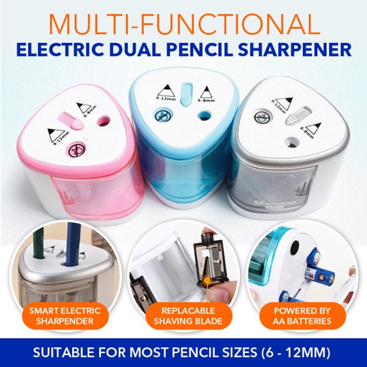 Electric Pencil Sharpener Battery-Powered High-Speed Automat