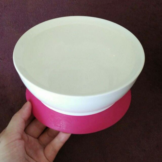 [二手]美國Calibowl 幼兒吸盤碗-粉紅