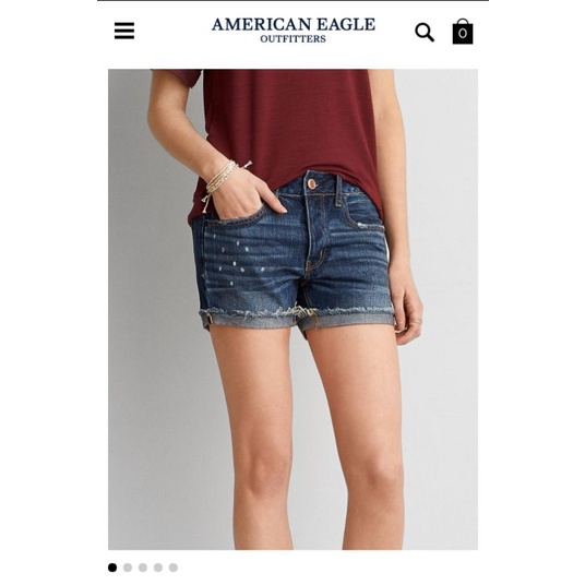 全新 American Eagle AE 牛仔短褲 牛仔褲 短褲 0號