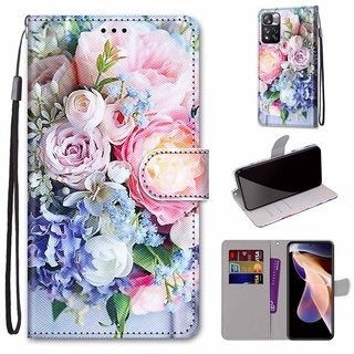 20款圖案 時尚彩繪皮套 小米 紅米 Redmi Note 11 Pro+ 5G 手機殼 掀蓋 保護殼 掛繩 翻蓋皮套