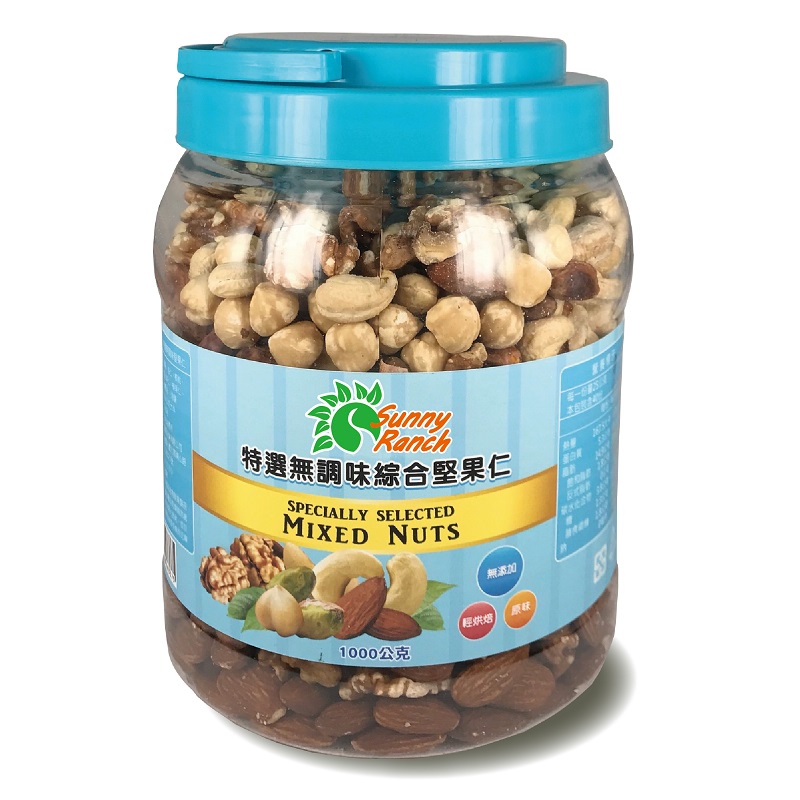 Sunny Ranch 特選無調味綜合堅果仁 1000g【家樂福】