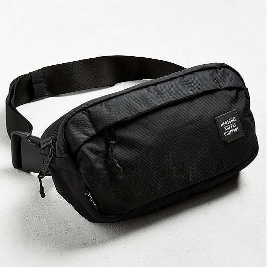 Herschel Trail Tour 中型 Hip Pack 全黑 黑色 防水拉鍊 帆布 側背包 腰包 現貨