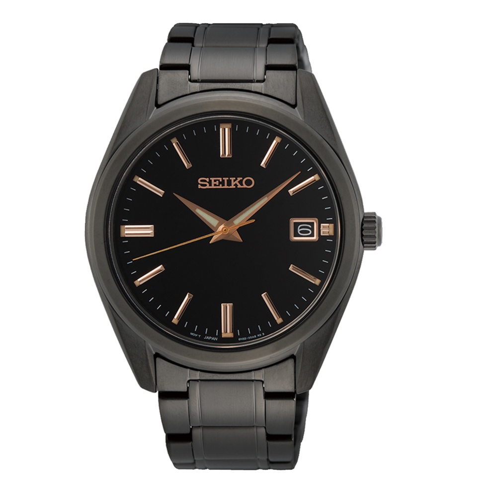 SEIKO 精工 (SUR511P1)(6N52-00A0SD) CS 簡約藍寶石鏡面時尚對錶(男款)40mm