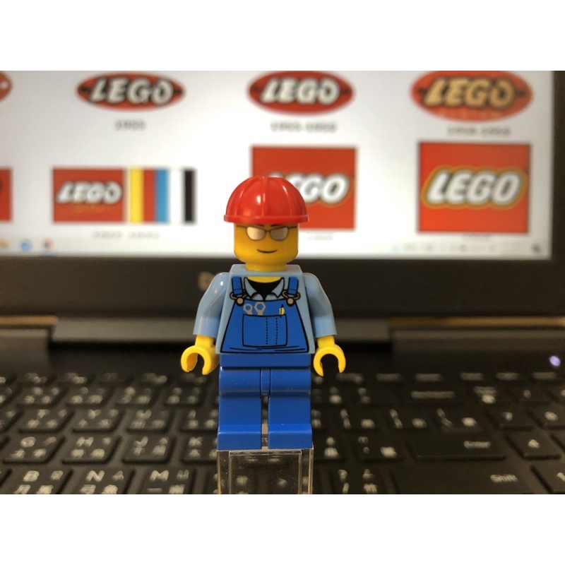 LEGO 7900 城市系列 CTY0029 司機 人偶 吊帶褲