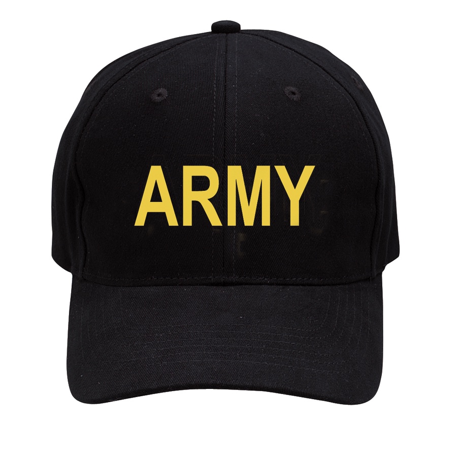 [ YAV ] ROTHCO 美國總公司正式授權經銷 高級 ARMY 刺繡 徽章型 軍綠色 黑色 可調 帽【YAV】