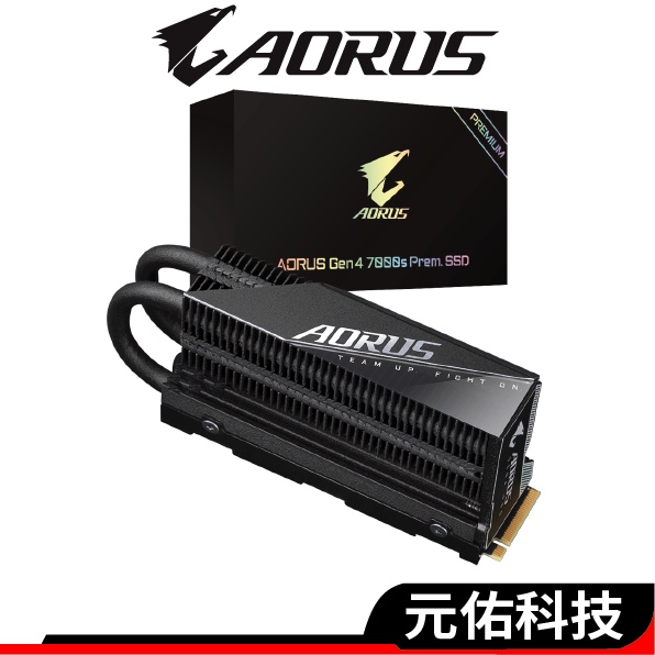 Gigabyte技嘉 AORUS Gen4 7000S Prem 1TB M.2 SSD固態硬碟 PCIE4.0