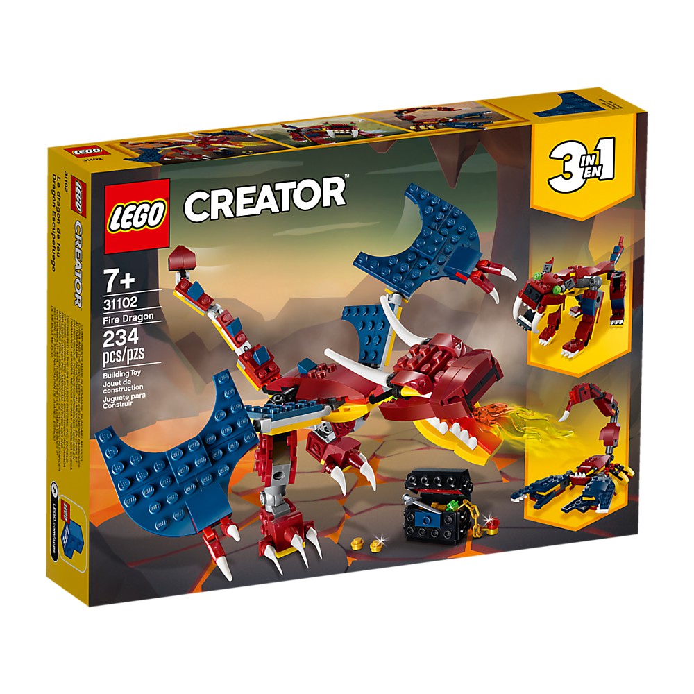 [ 玩樂磚家 ] LEGO 31102 火龍 CREATOR 三合一系列