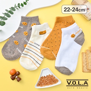 VOLA維菈 臺灣製 玩色穿搭襪 cookie 餅乾襪 可愛襪 食物襪 短襪 踝襪 韓襪 韓國襪