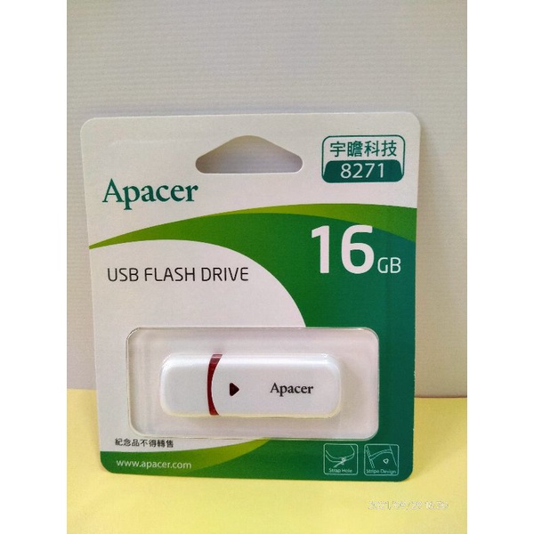 Apacer 宇瞻科技 USB 2.0 隨身碟 AH333 16G