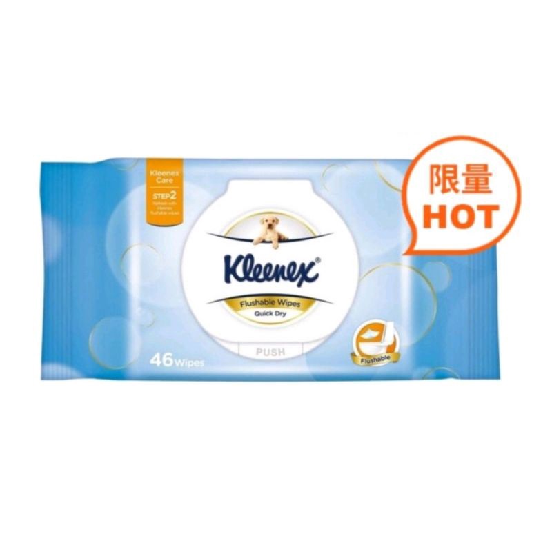 好市多 現貨 Kleenex 舒潔 濕式衛生紙 46張/單包