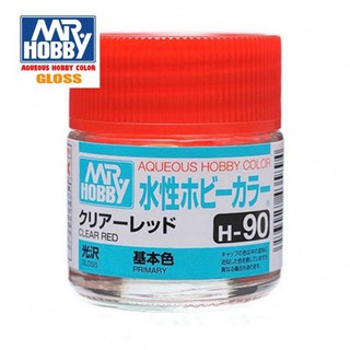 【鋼普拉】現貨 MR.HOBBY GUNZE 郡氏 GSI H-90 H90 水性漆 光澤 透明紅色 模型漆 10ml