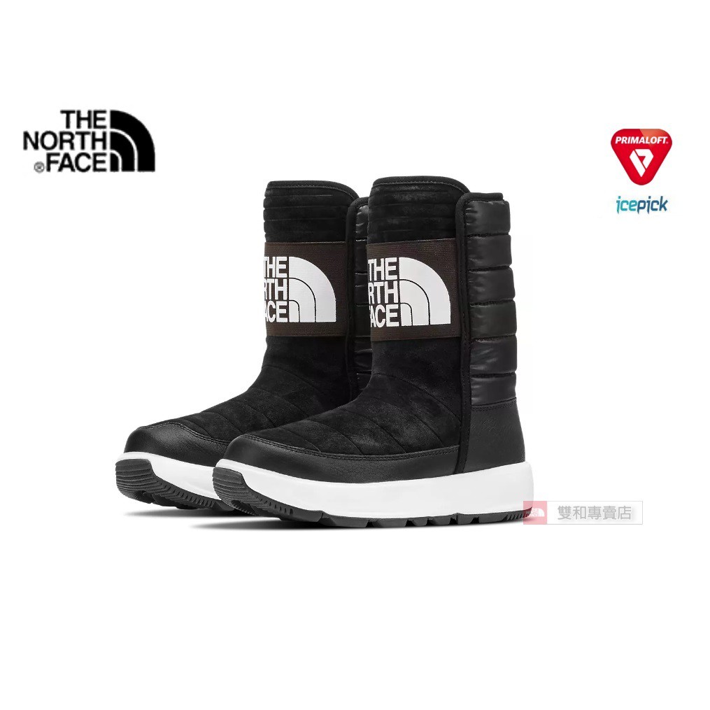 -滿3000免運-[雙和專賣店] The North Face 女 鋪棉保暖防水雪靴/3K39/黑