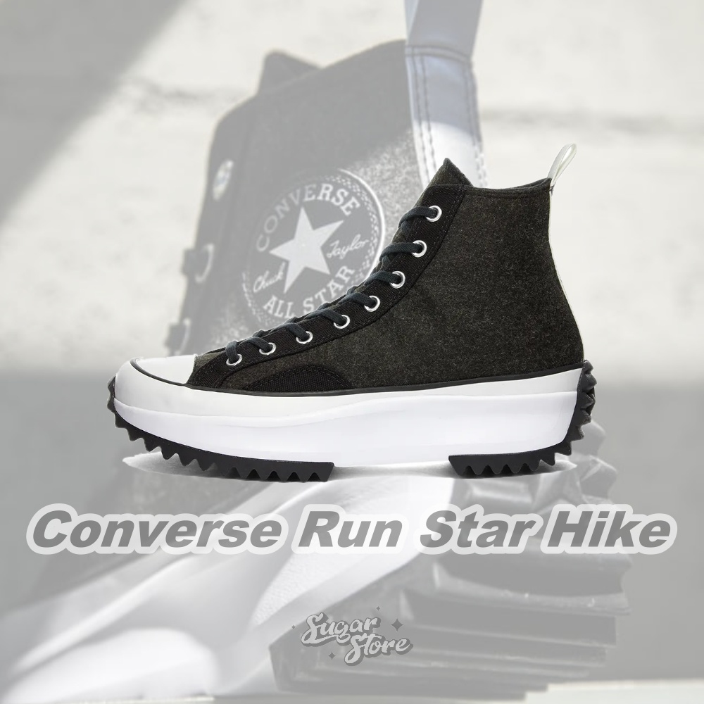 零碼🔻Converse Run Star Hike 兔寶寶灰 黑色 厚底 169438C 169437C