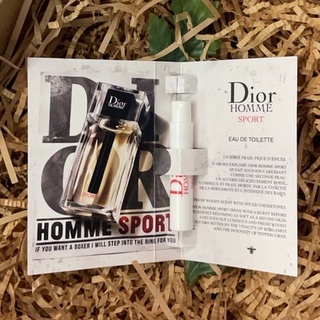 Dior迪奧😎HOMME SPORT淡香水1ML(男香針管)☀效期2026/01