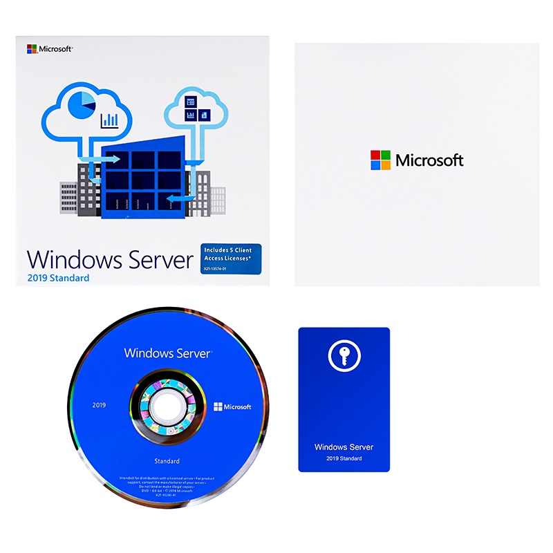 Windows Server 2019 Standard 標準版 64位英文DVD零售盒 彩盒 盒裝 服務器