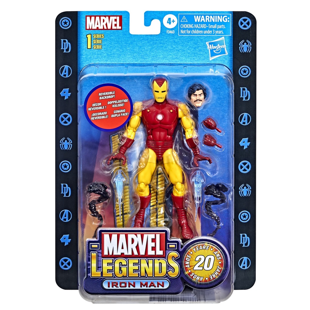 全新現貨 Marvel Legends 漫威 鋼鐵人 Iron man 漫畫版 20週年限定 復古吊卡 超取付款免訂金