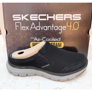 SKECHERS 男休閒系列 FLEX ADVANTAGE 4.0 232232BKGY 懶人鞋 穆勒鞋