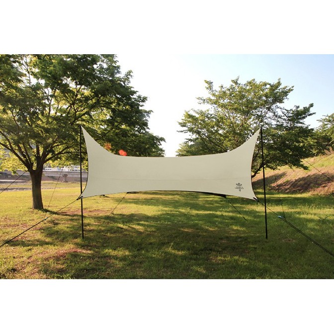 【CampingBar】韓國Urban forest 防焰碟型天幕520＊450-淺沙色