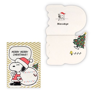 【莫莫日貨】hallmark 日本原裝進口 正版 Snoopy 史努比 立體 聖誕節 聖誕卡 聖誕卡片 80234